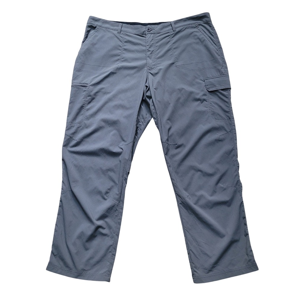 Cabelas Mens Gray Nylon Cargo Hiking Pants 44x32 Tactical